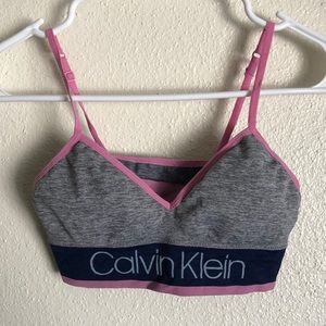 Calvin Klein Bralette/Sports Bra Pink/Gray/Navy